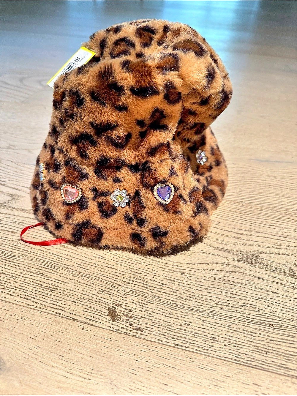Super Smalls Leopard Print Faux Fur Hat